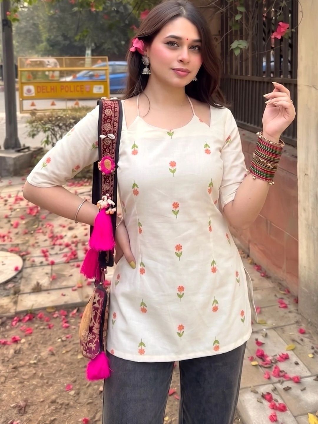 Anouk Rustic Floral Printed Kurti-image-19
