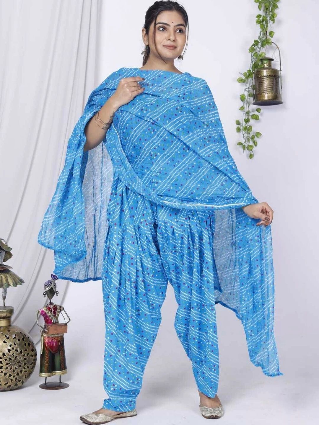 kheeaafashions Women Cotton Printed Patiala and Dupatta-picture-54