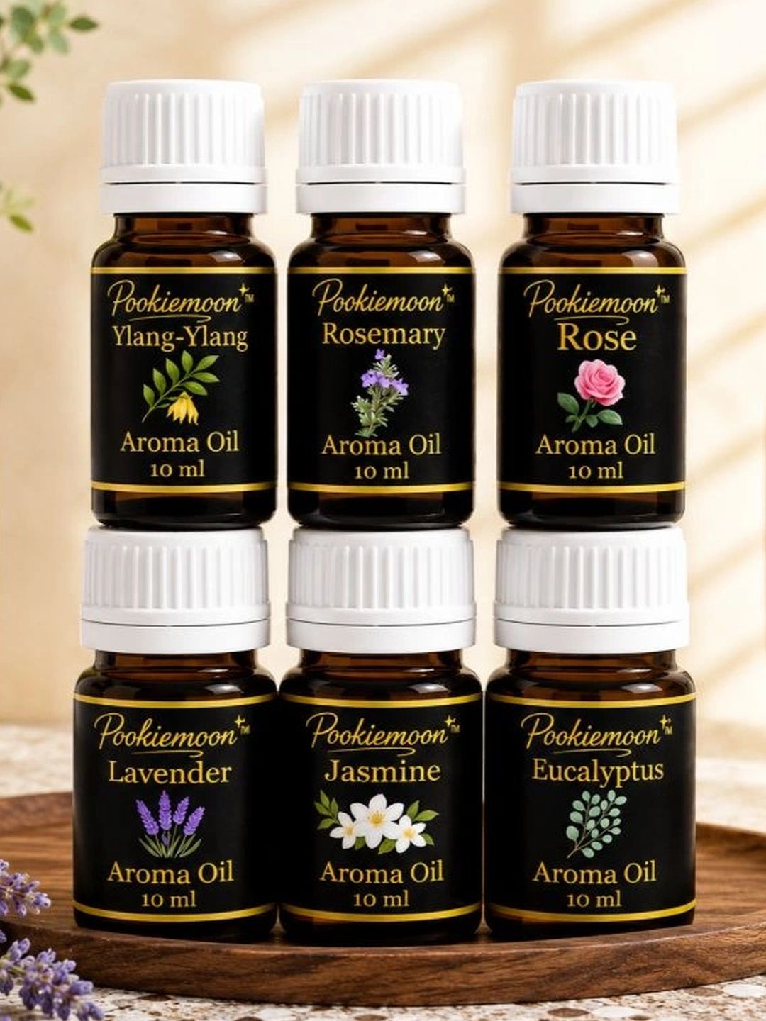 POOKIEMOON 6-Pcs Brown Lo& Black ng Lasting Aroma Oils 60ml-picture-56