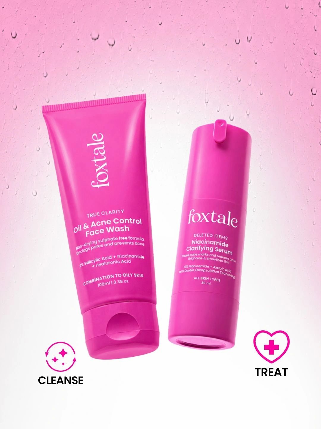 FoxTale Set Of 2 Oil & Acne Face Wash 100 ml & 12% Niacinamide Serum 30 ml-picture-50
