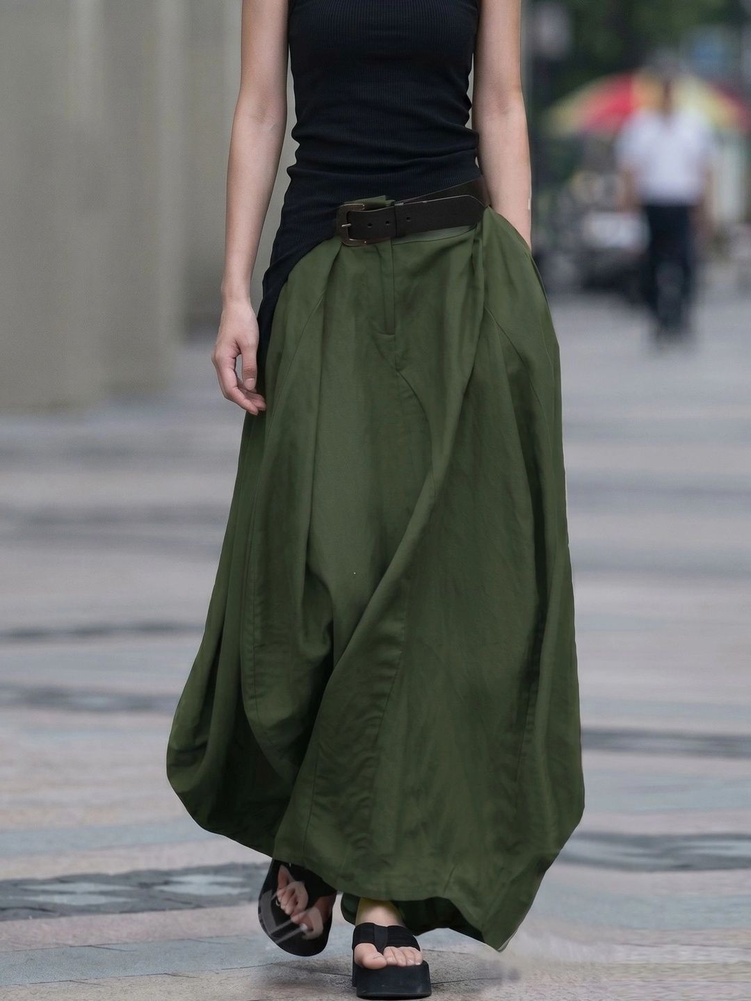 StyleCast x Revolte Women Maxi Flared Skirt-picture-29