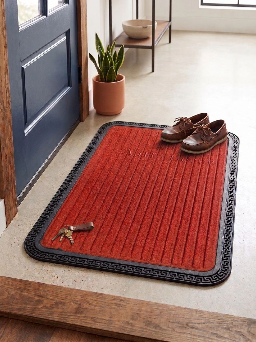 AaHo Decor Red Striped Anti-Skid High Absorbent Doormat-picture-11