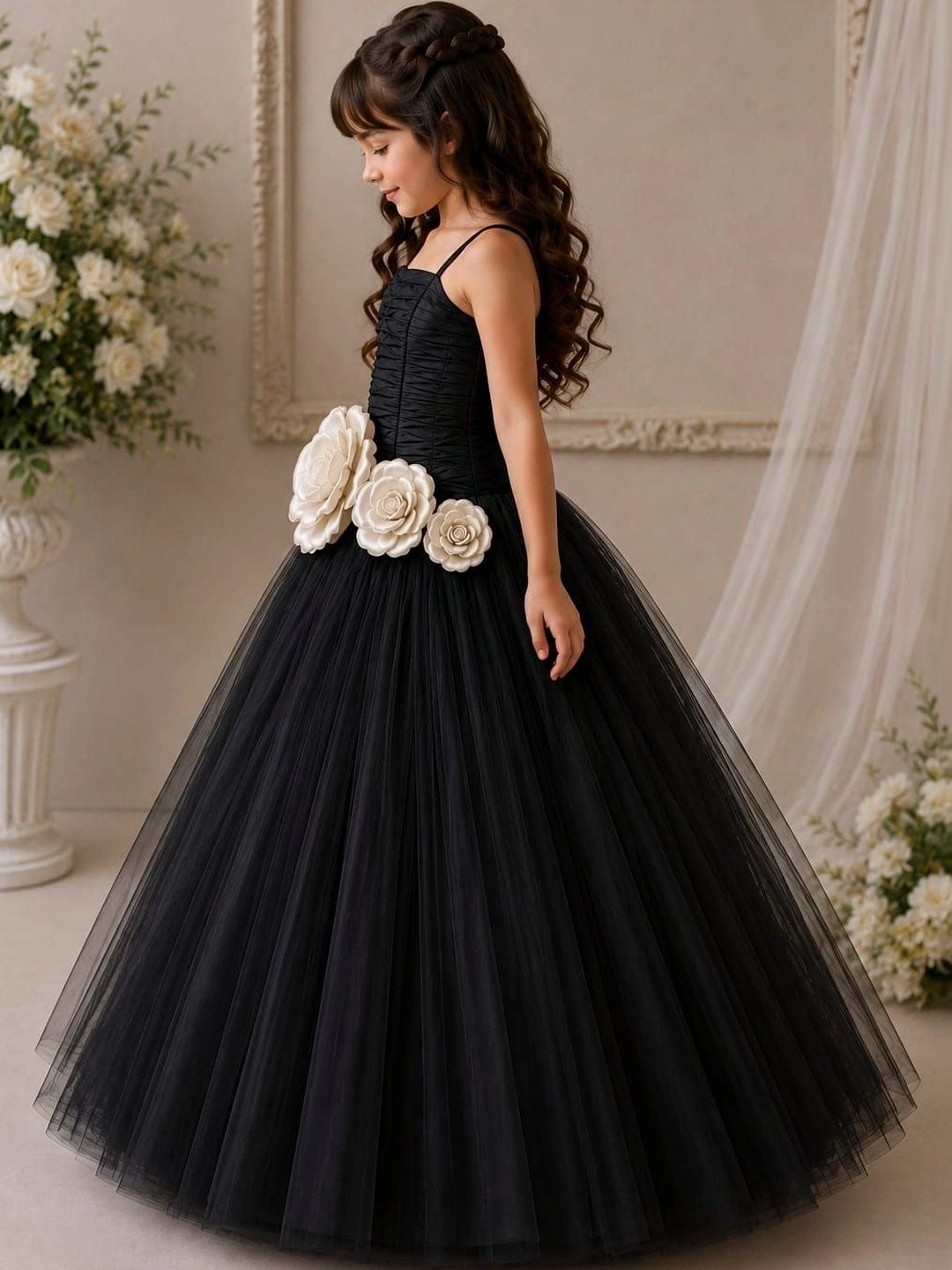 TILISM Applique Net Maxi Dress-image-6