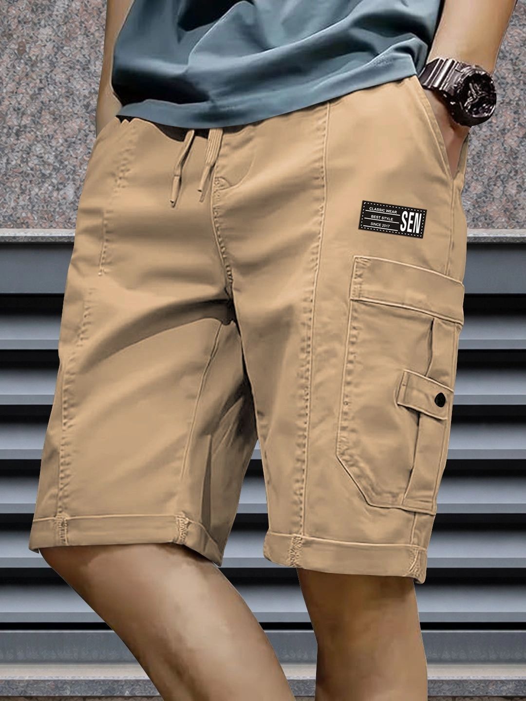 Moda Rapido Men Cargo Cotton Shorts-picture-27