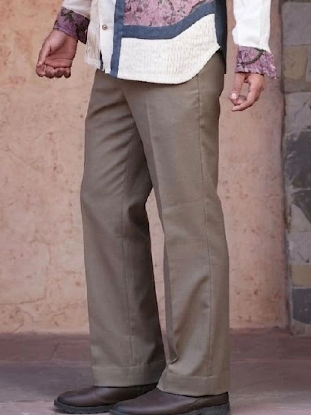 orgavastr Men Smart Loose Fit Cargos Trousers-picture-26