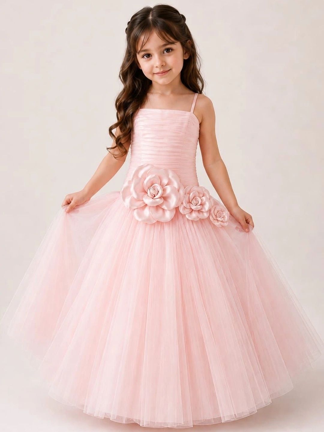 TILISM Ruffled Net Maxi Dress-picture-46