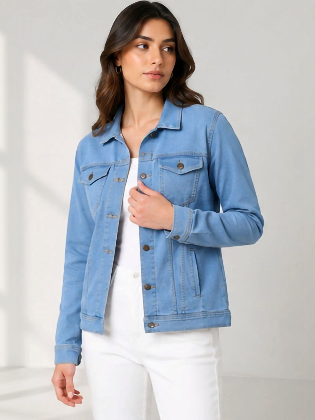 Mevan Women Outdoor Denim Jacket-picture-58