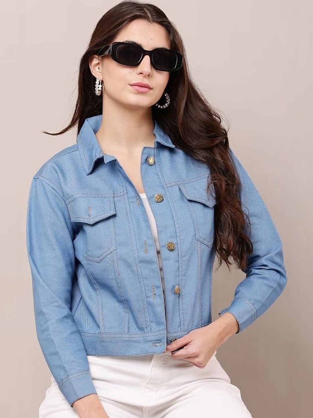 HR FASHION Women Outdoor Denim Jacket-picture-48