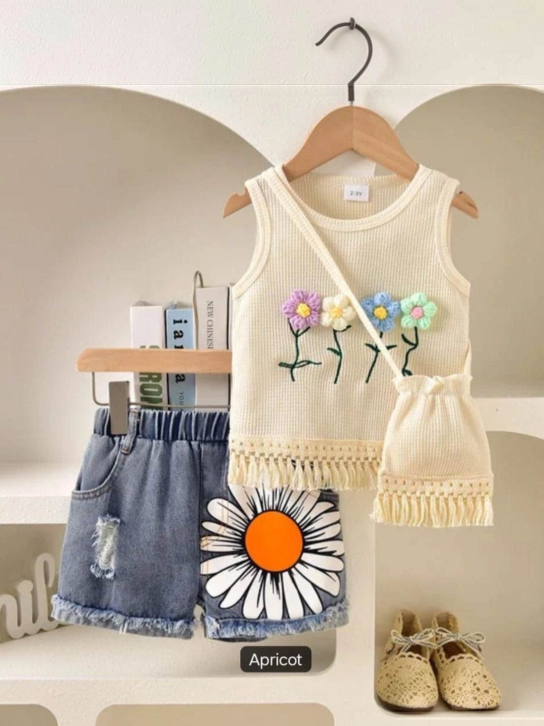 COMPLETE OUTFIT Girls Embellished Top with Shorts-picture-26