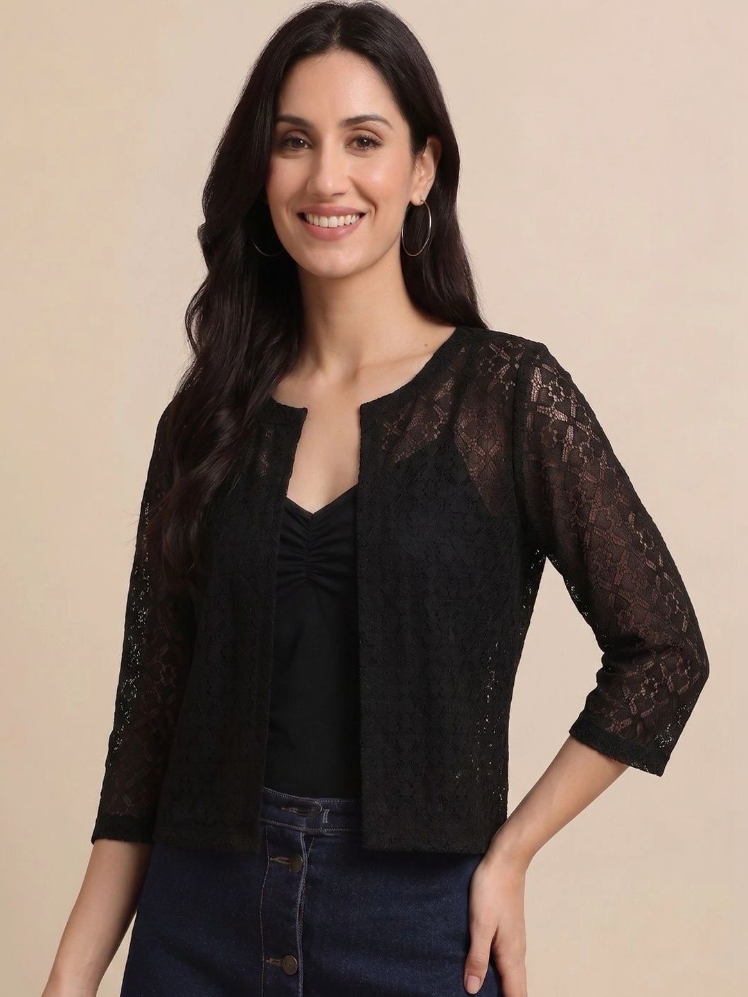 TENACITY Women Crop Sheer Shrug-picture-19