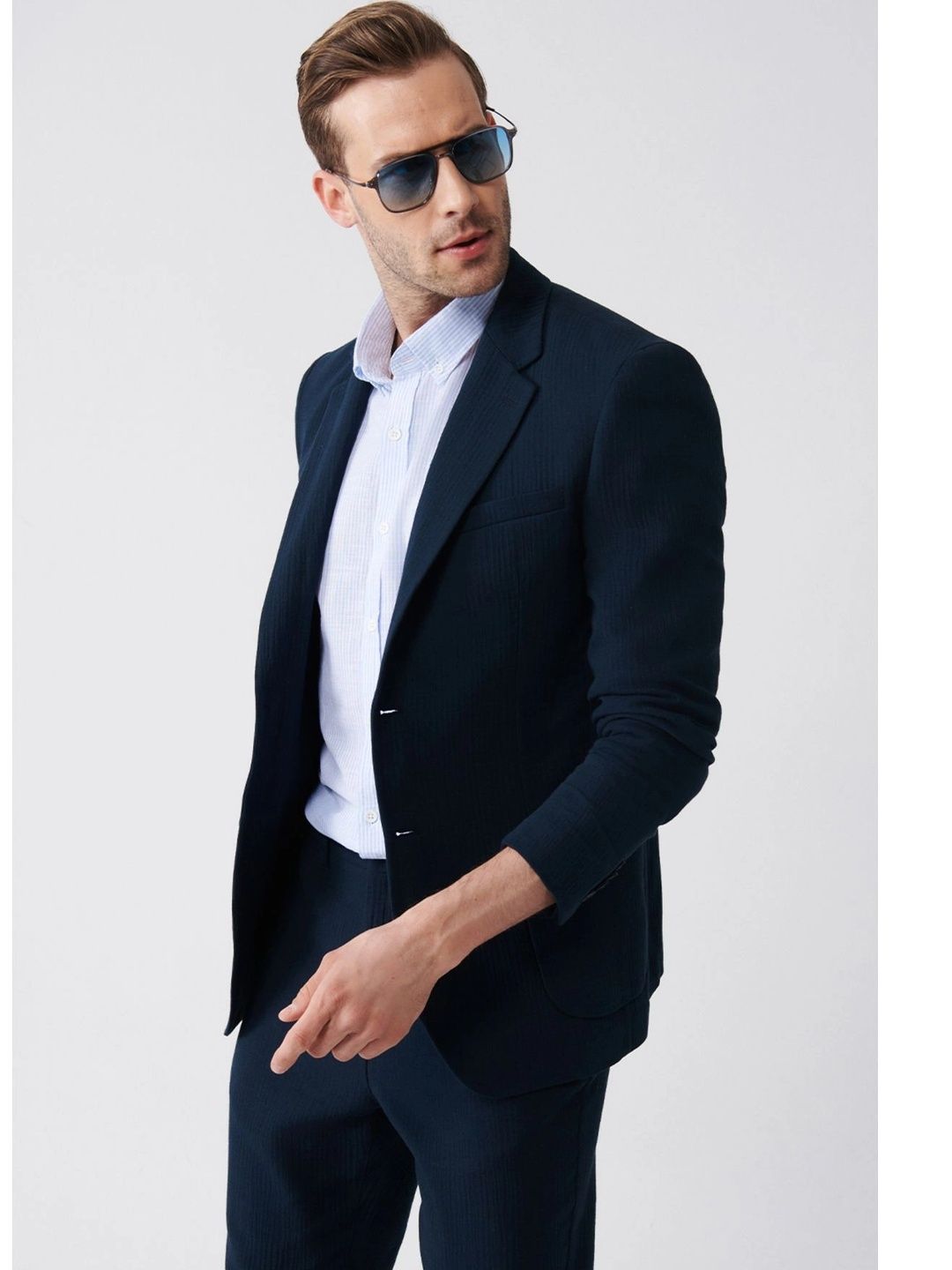 AVVA Notched Lapel Single-Breasted Formal Blazers-picture-58