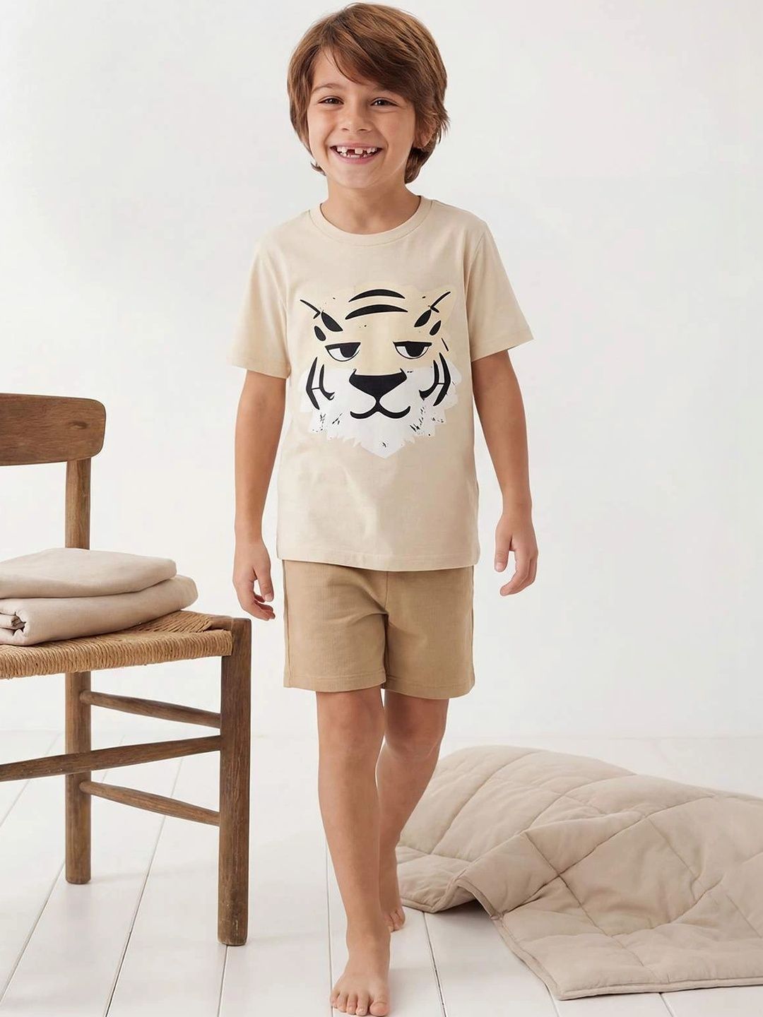 Trendyol Boys Printed Short Sleeves Nightdress-picture-30