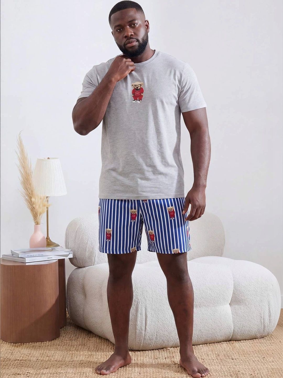 Trendyol Men Printed Night suit-picture-30