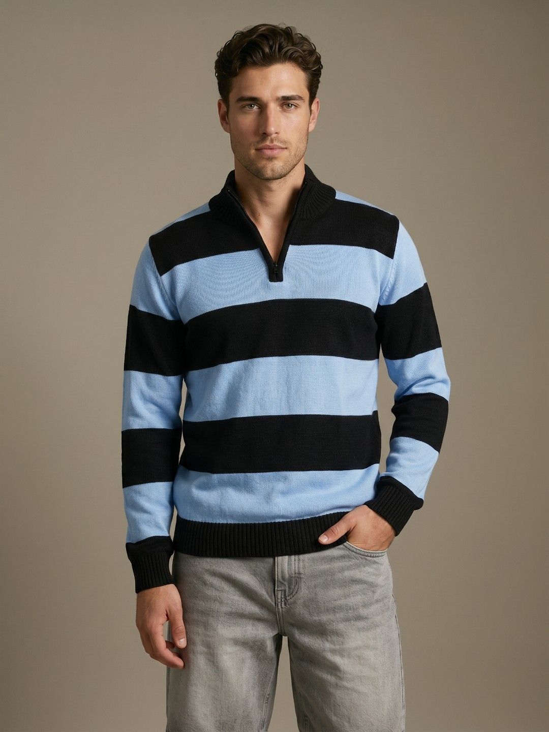 glitchez Striped Pure Acrylic Pullover-picture-29