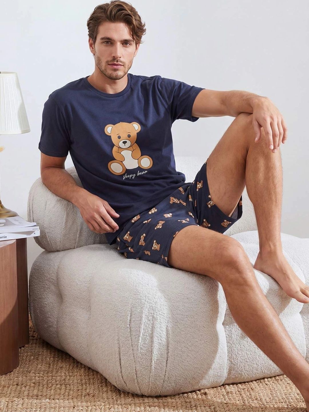 Trendyol Men Printed Night suit-picture-29