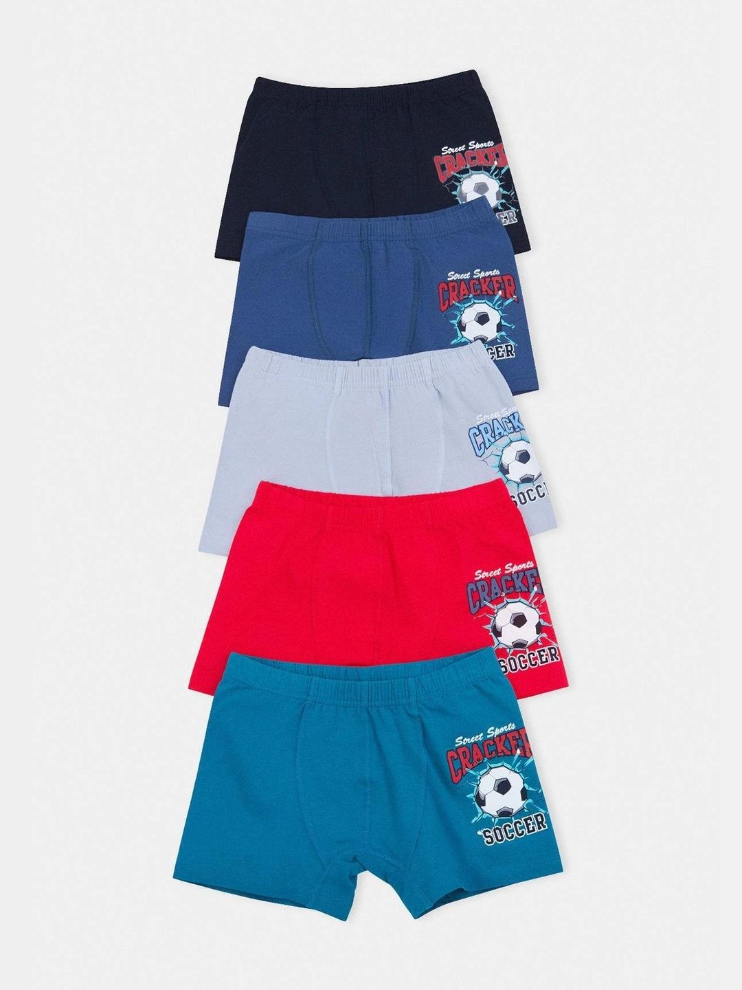 Trendyol Boys Pack of 5 Graphic Printed Boxers-picture-32