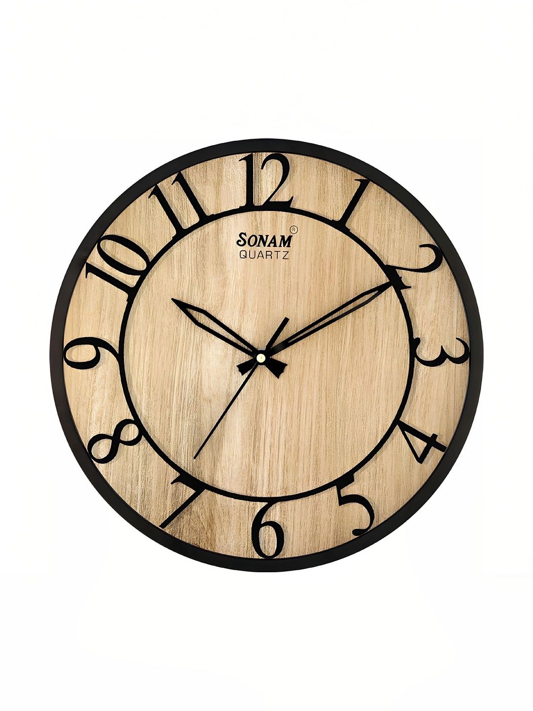 SONAM Yellow Textured Wall Clock-image-43