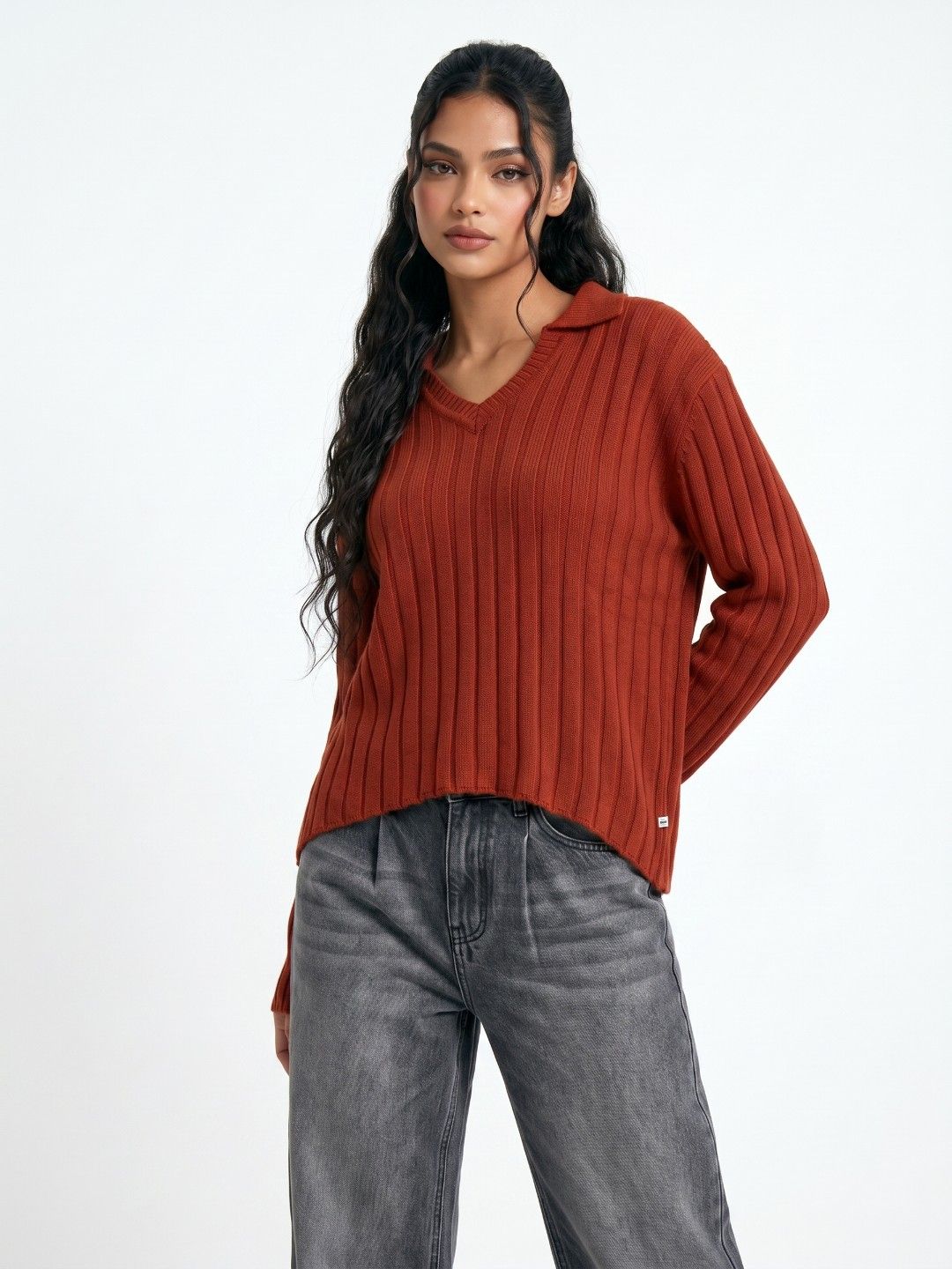 glitchez Ribbed Pure Acrylic Pullover-picture-10