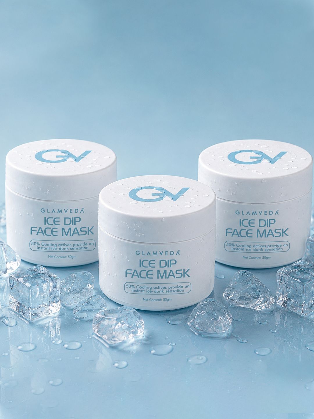 GLAMVEDA Set Of 3 Ice Dip Cooling Face Mask With Hyaluronic Acid - 50 g Each-image-26