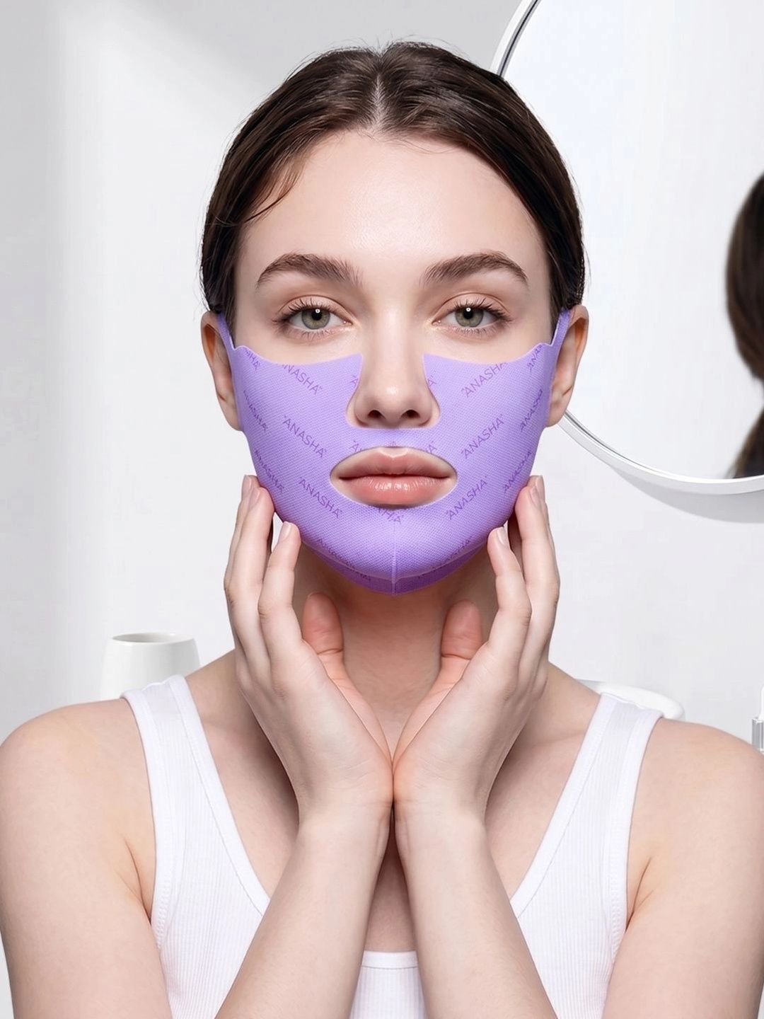 Baskety Hydrogel Delicate Chin Collagen Firming Anti-Wrinkle V-Face Lifting Sheet Mask-image-31