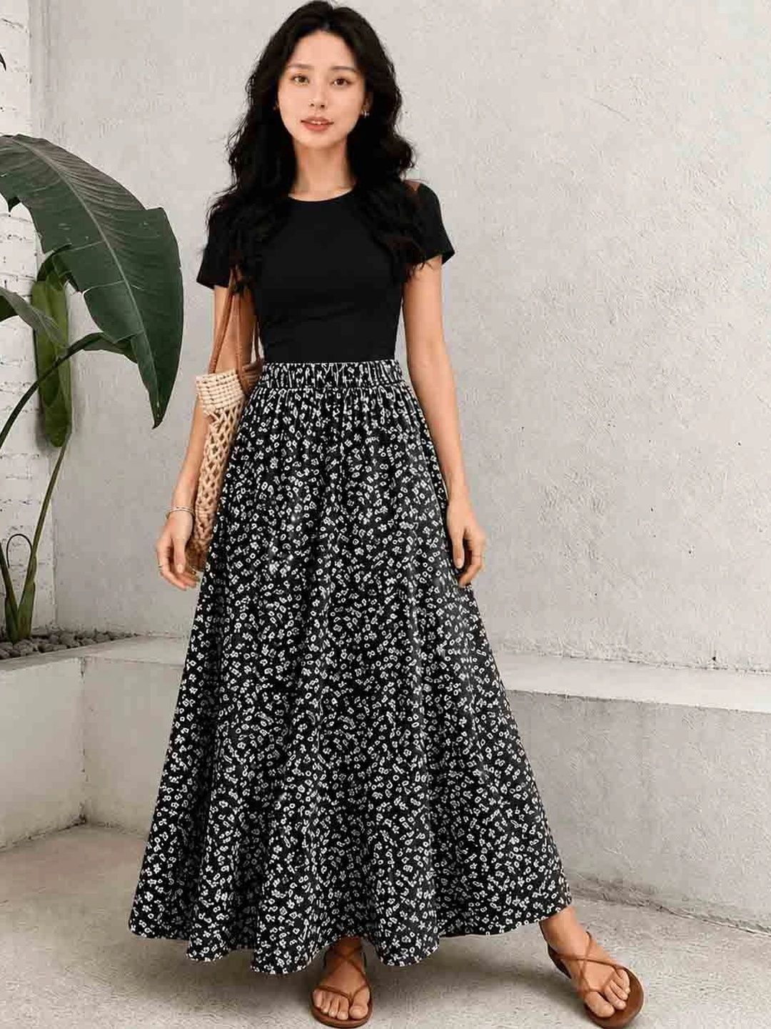 HOOk i Floral Print A-Line Maxi Dress-picture-31