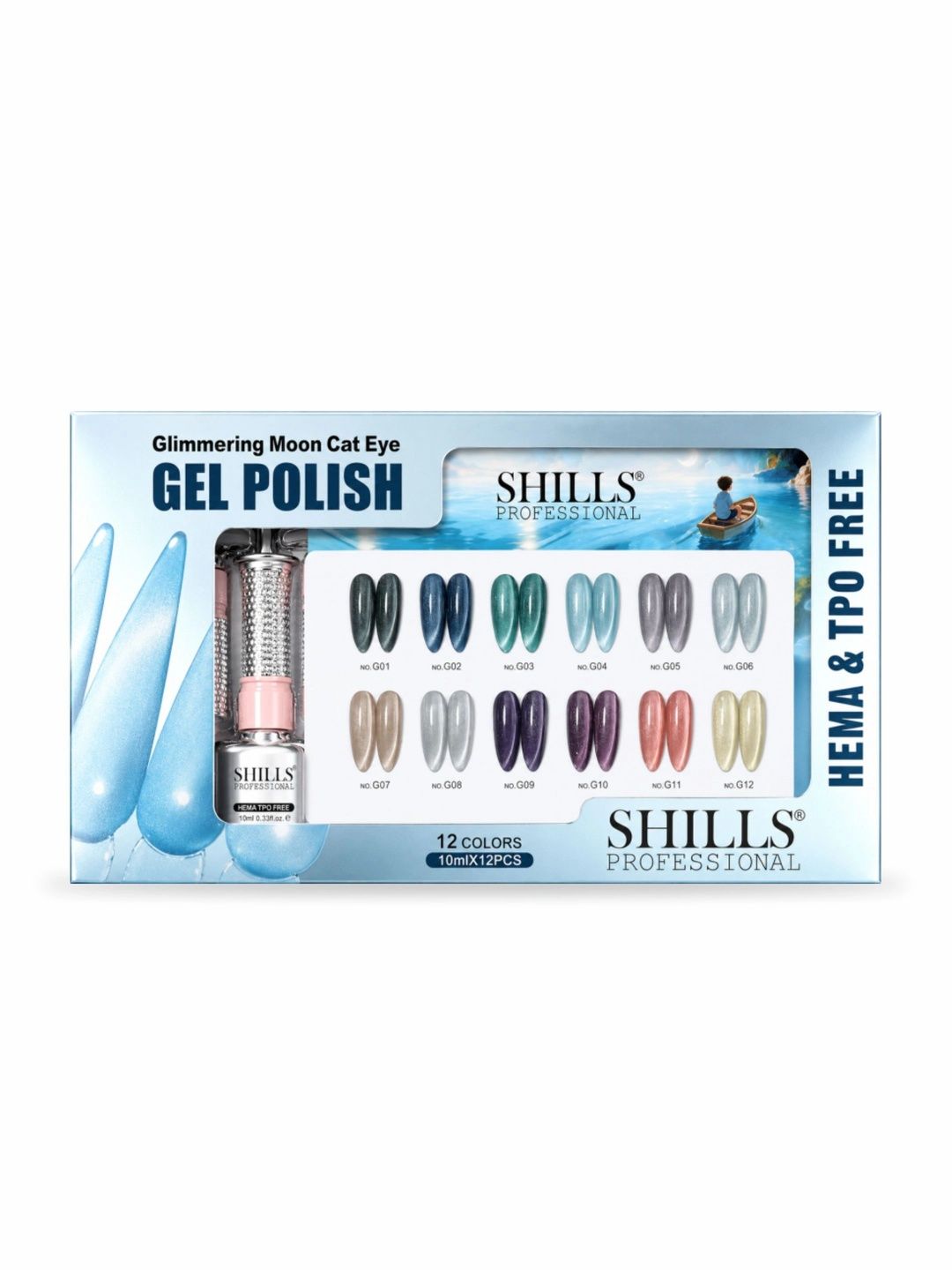 shills professional Glimmering Moon Cat Eye Gel Polish Set-picture-9