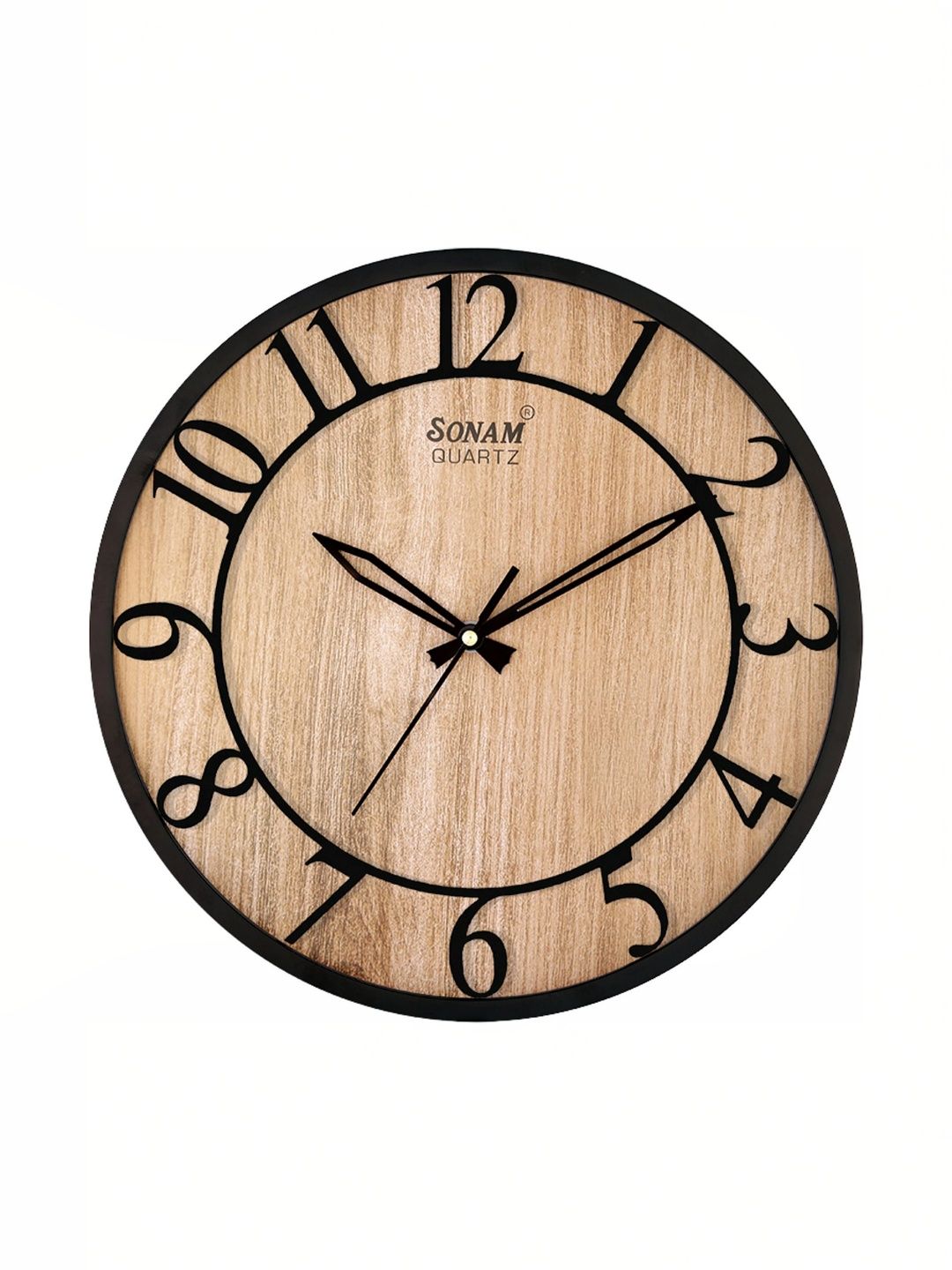 SONAM Beige Textured Wall Clock-image-17