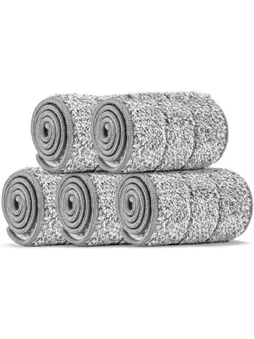 upkaranwale Grey 5 piece Textured Plastic Bathroom Accessories-picture-18