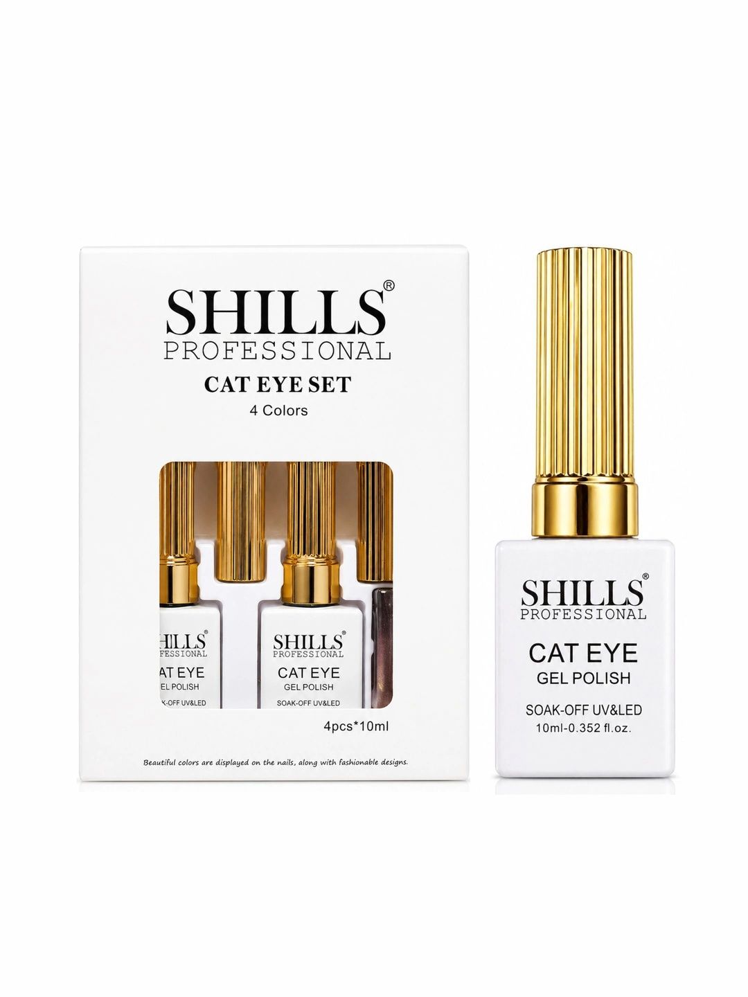shills professional Pack Of 4 Cat Eye Gel Polish Set-picture-23