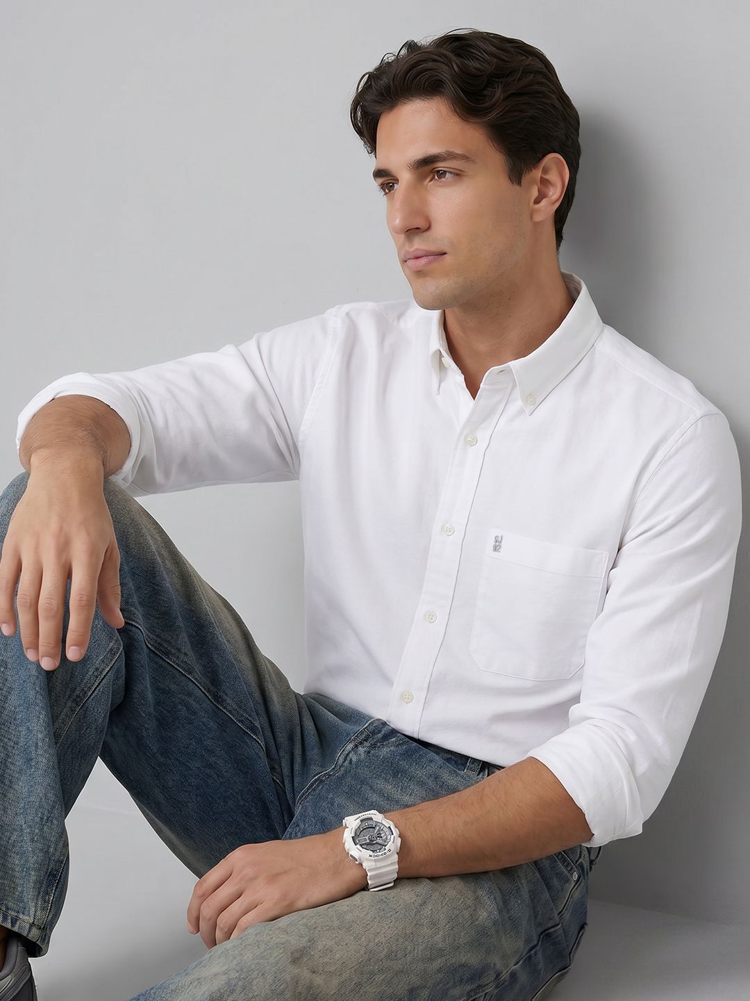 SPYKAR Button-Down-Collar Casual Shirt-image-29