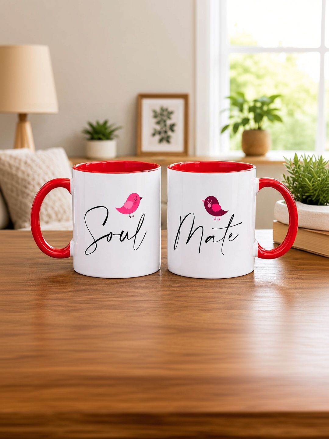 Myntra Elegant Homes White Text or Slogans Printed Ceramic Glossy Mugs Set of Cups and Mugs-picture-46