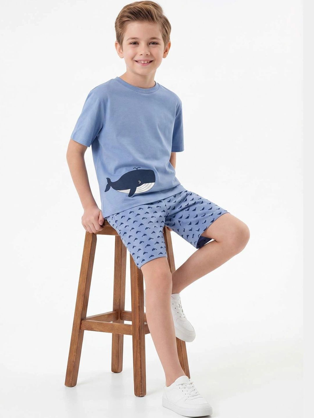 Trendyol Boys Printed Short Sleeves Nightdress-picture-25