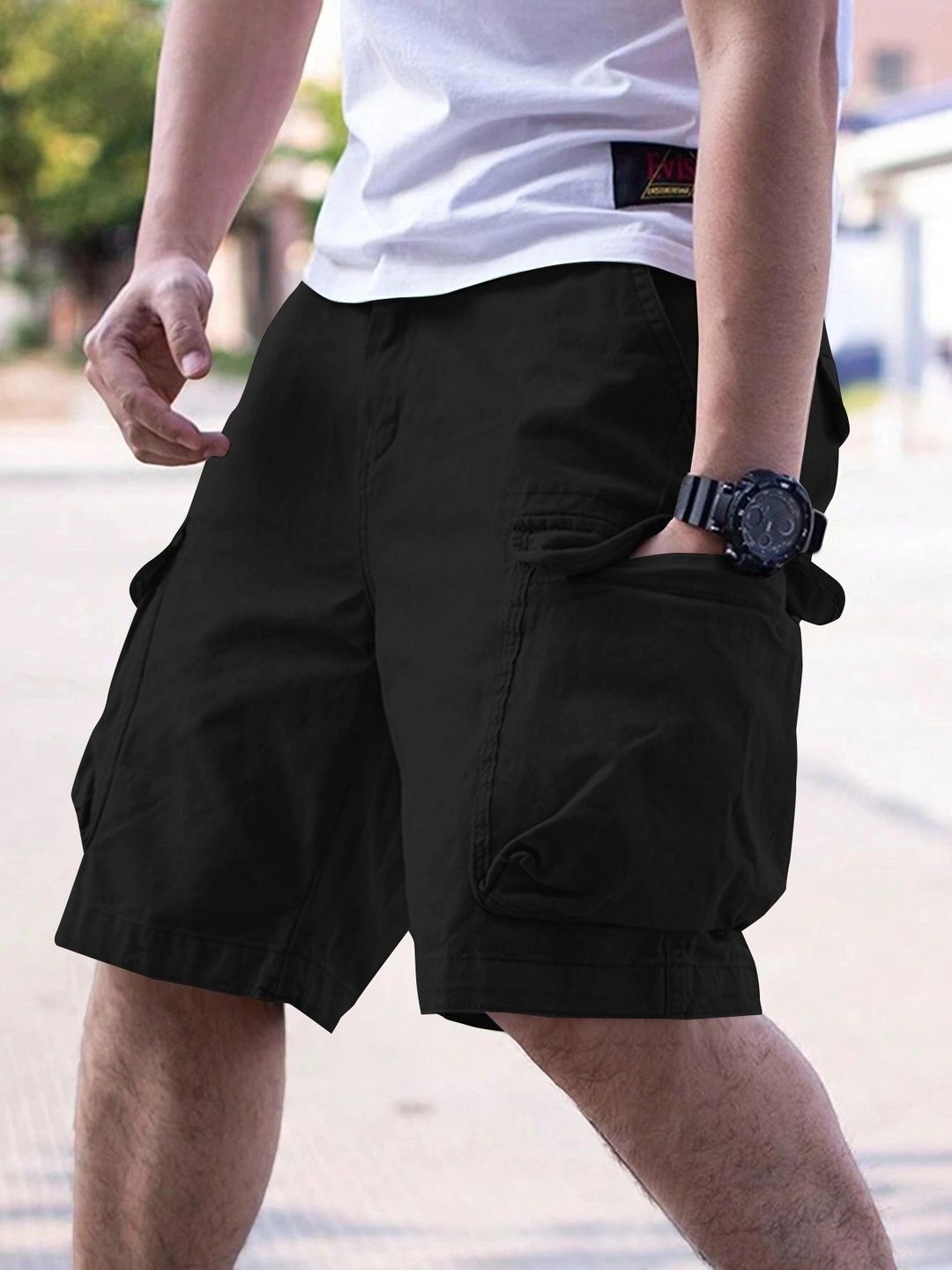 HAPPY KHAJANA Men Cargo Shorts-picture-13