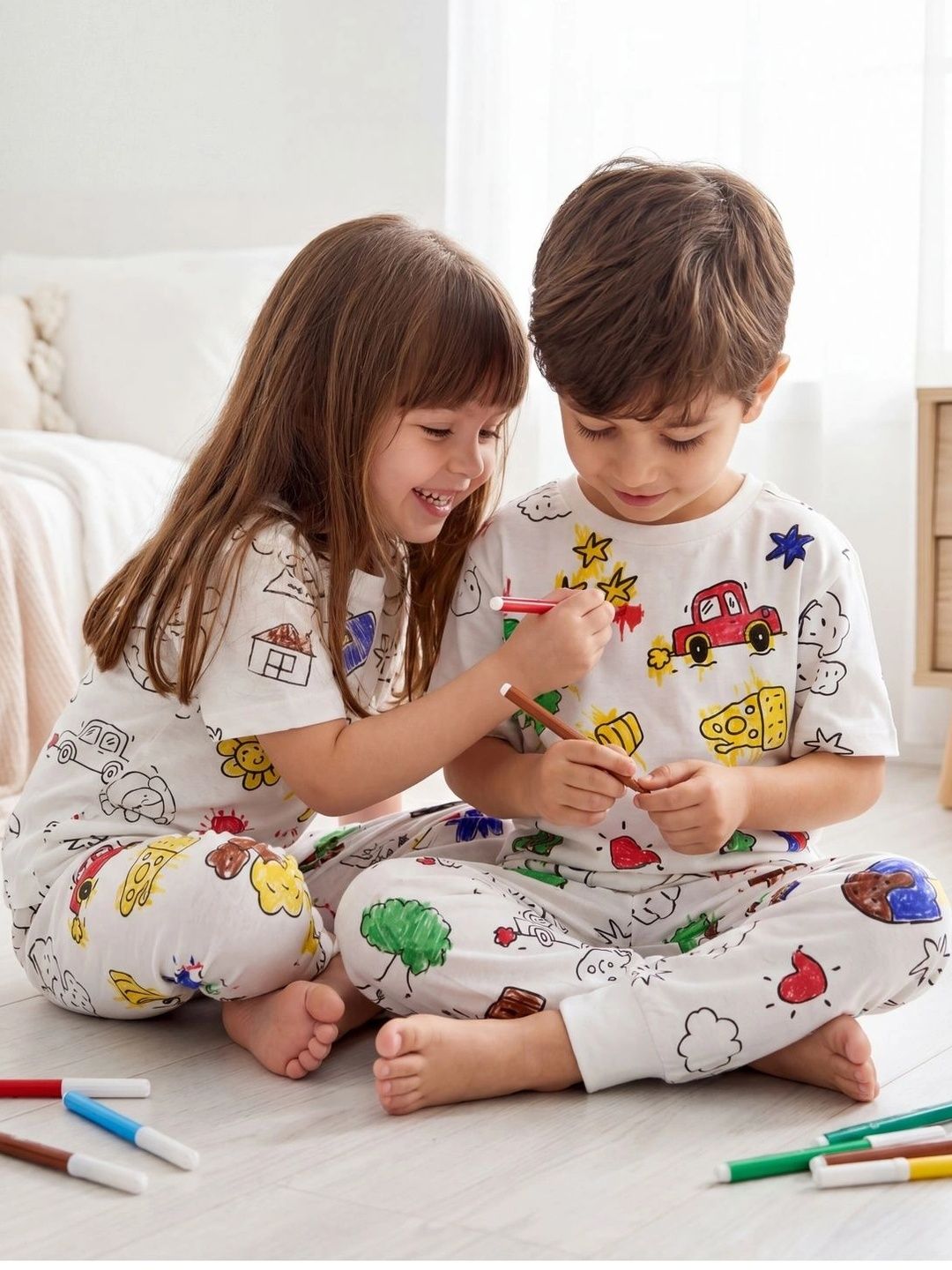 Trendyol Girls Printed Short Sleeves Nightdress-image-36