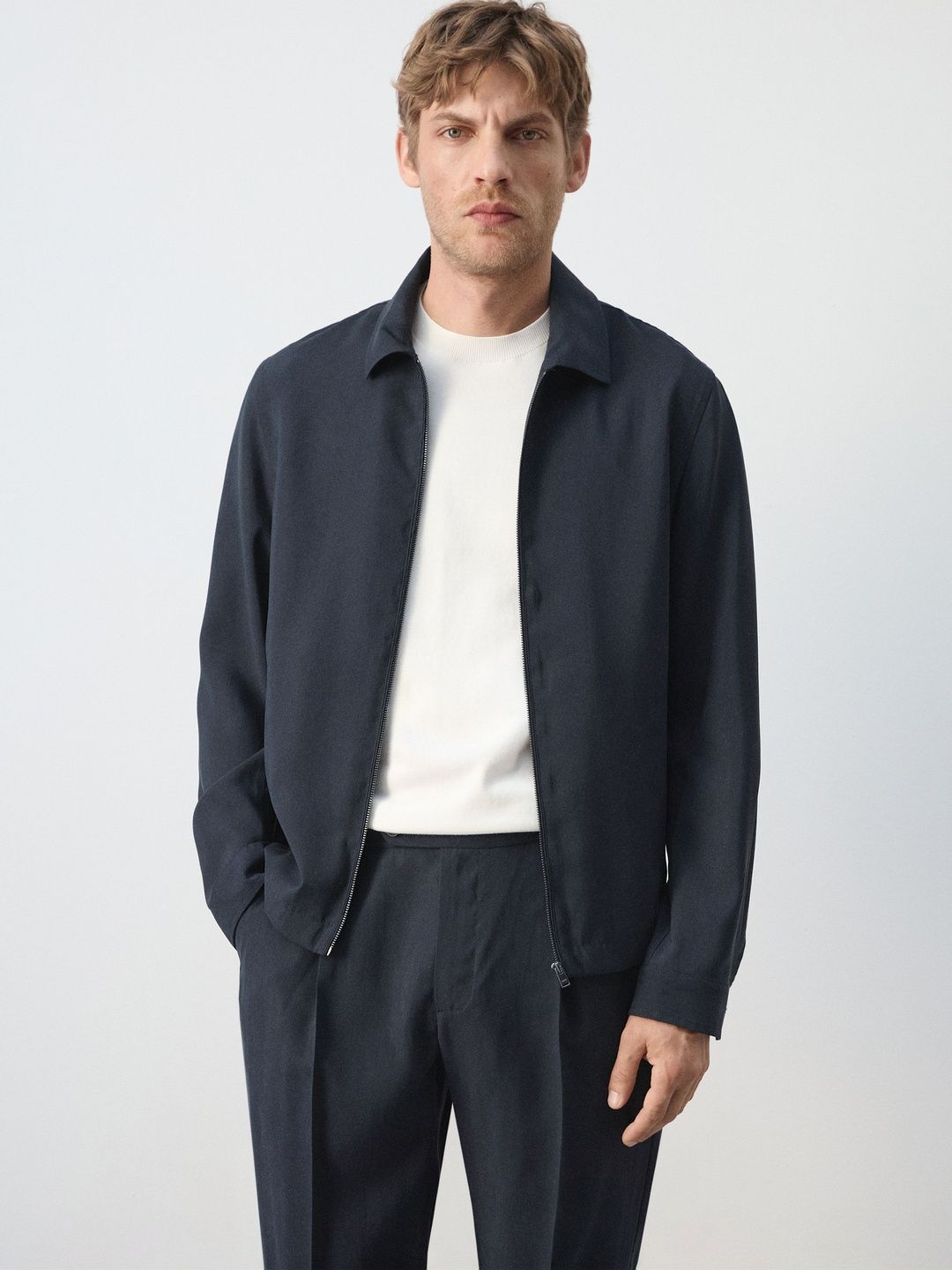 MANGO MAN Spread Collar Tailored Jacket-picture-22