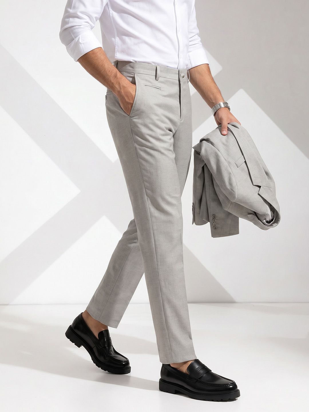 INVICTUS Men Slim Fit Formal Trousers-picture-24