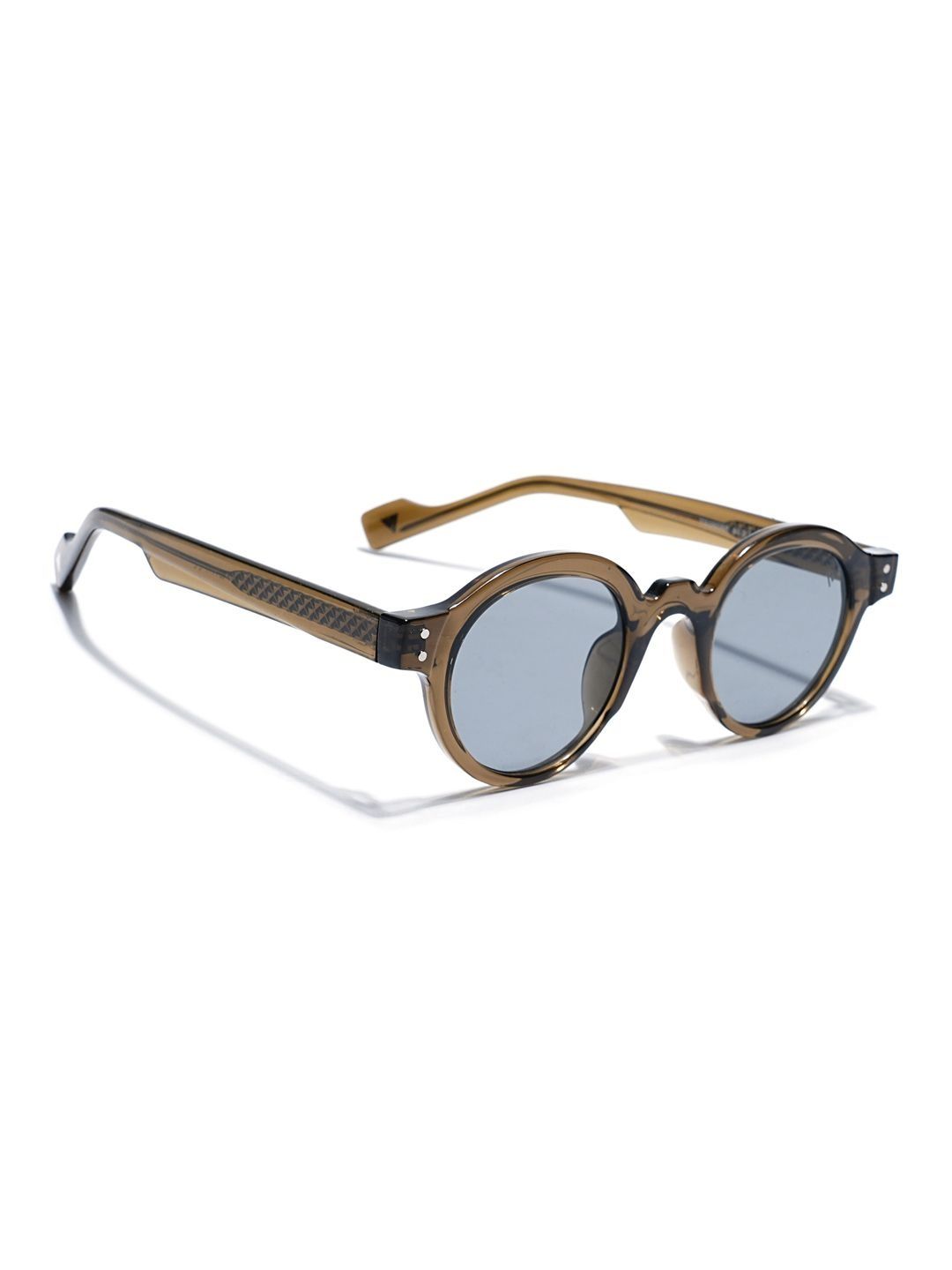 Voyage Unisex Grey Lens & Brown Round Sunglasses with-picture-23