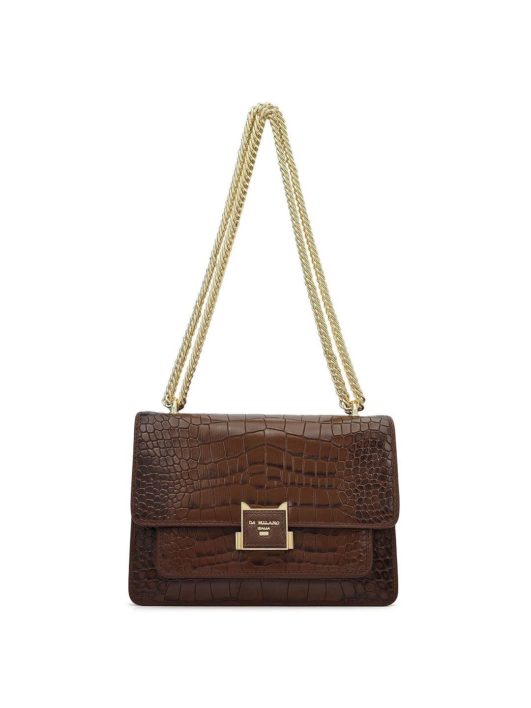 Da Milano Textured Leather Structured Handheld Bag-picture-26
