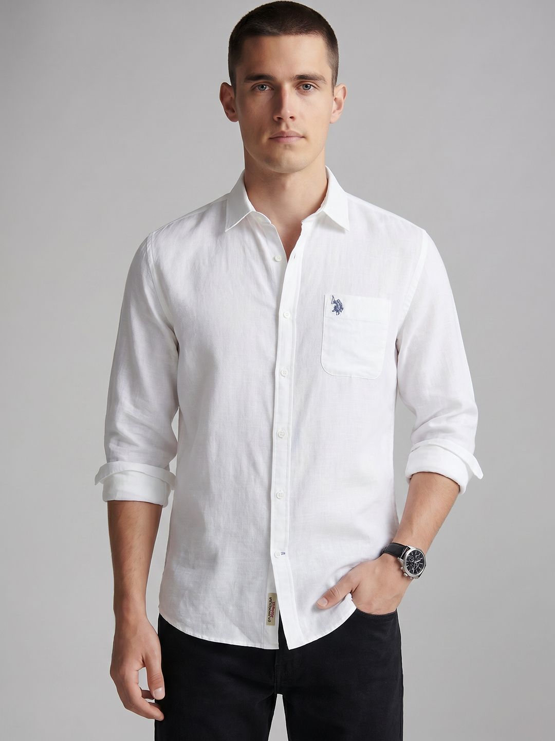 U.S. Polo Assn. Denim Co. Pure Cotton Casual Shirt-picture-40