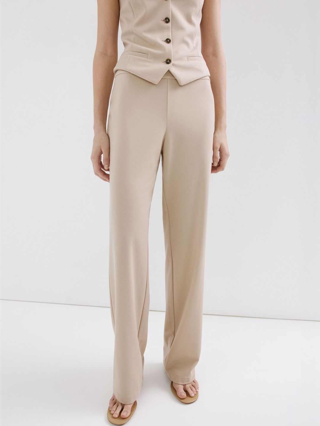 MANGO Women Straight Fit Trousers-picture-28