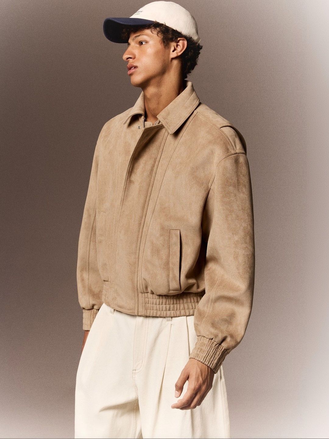 Bershka Faux Suede Jacket-picture-24
