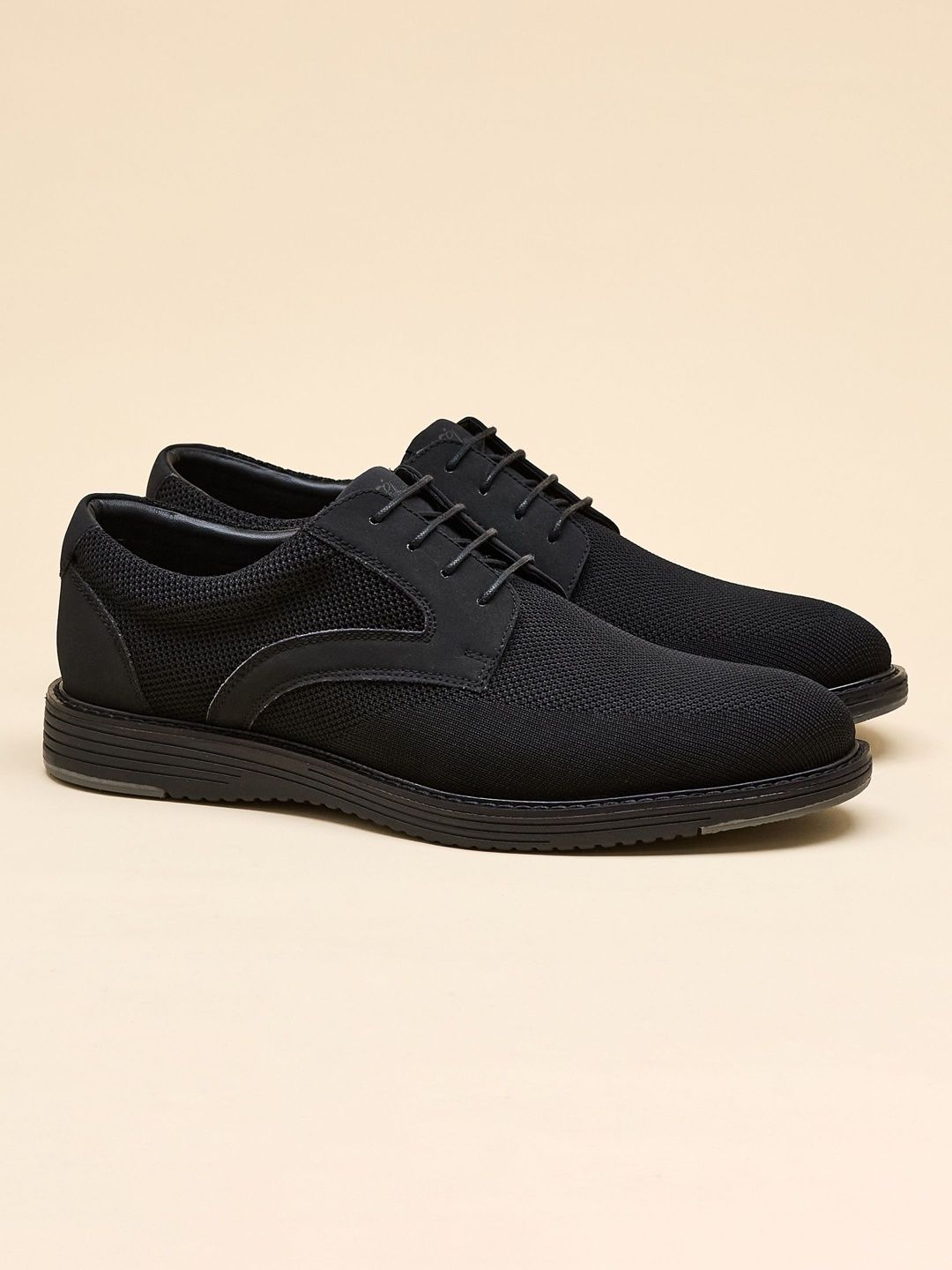 Campus Men Textured PU Derbys-image-17