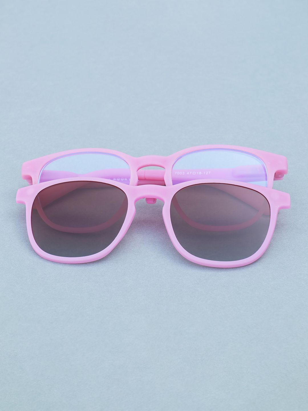 DukieKooky Unisex Kids Brown Lens & Pink Round Sunglasses with-picture-23