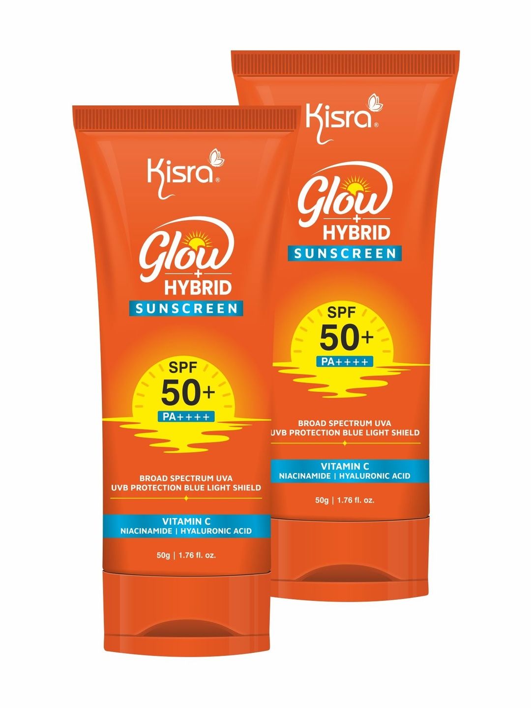 KISRA Set Of 2 Glow Hybrid Sunscreen SPF 50+ PA++++ - 50 g Each-picture-39