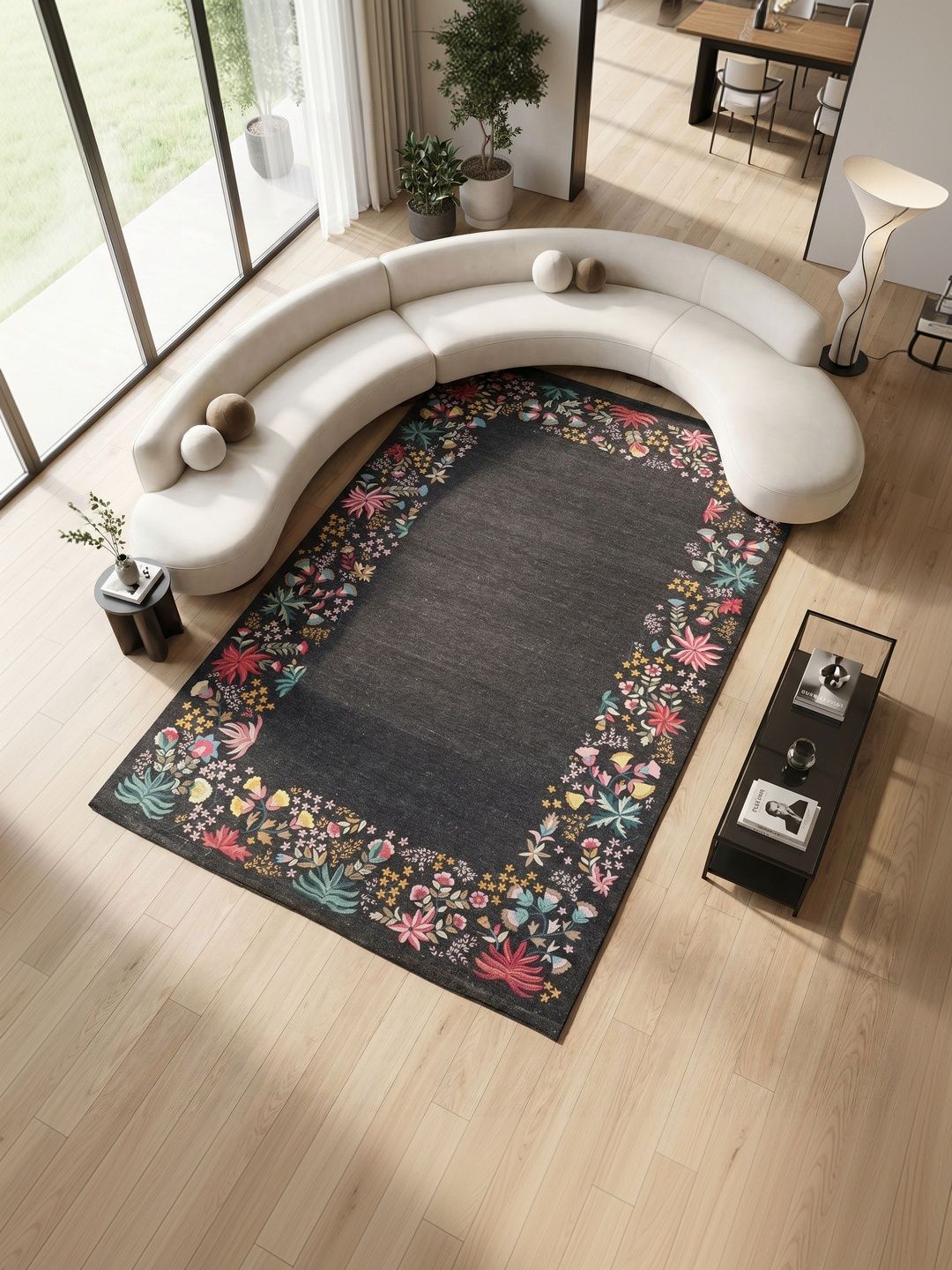 Jaipur Rugs Beige Floral Handmade Woollen Carpet-image-40