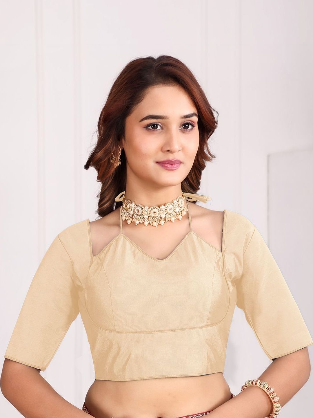 Moda Rapido Solid Saree Blouse-image-30