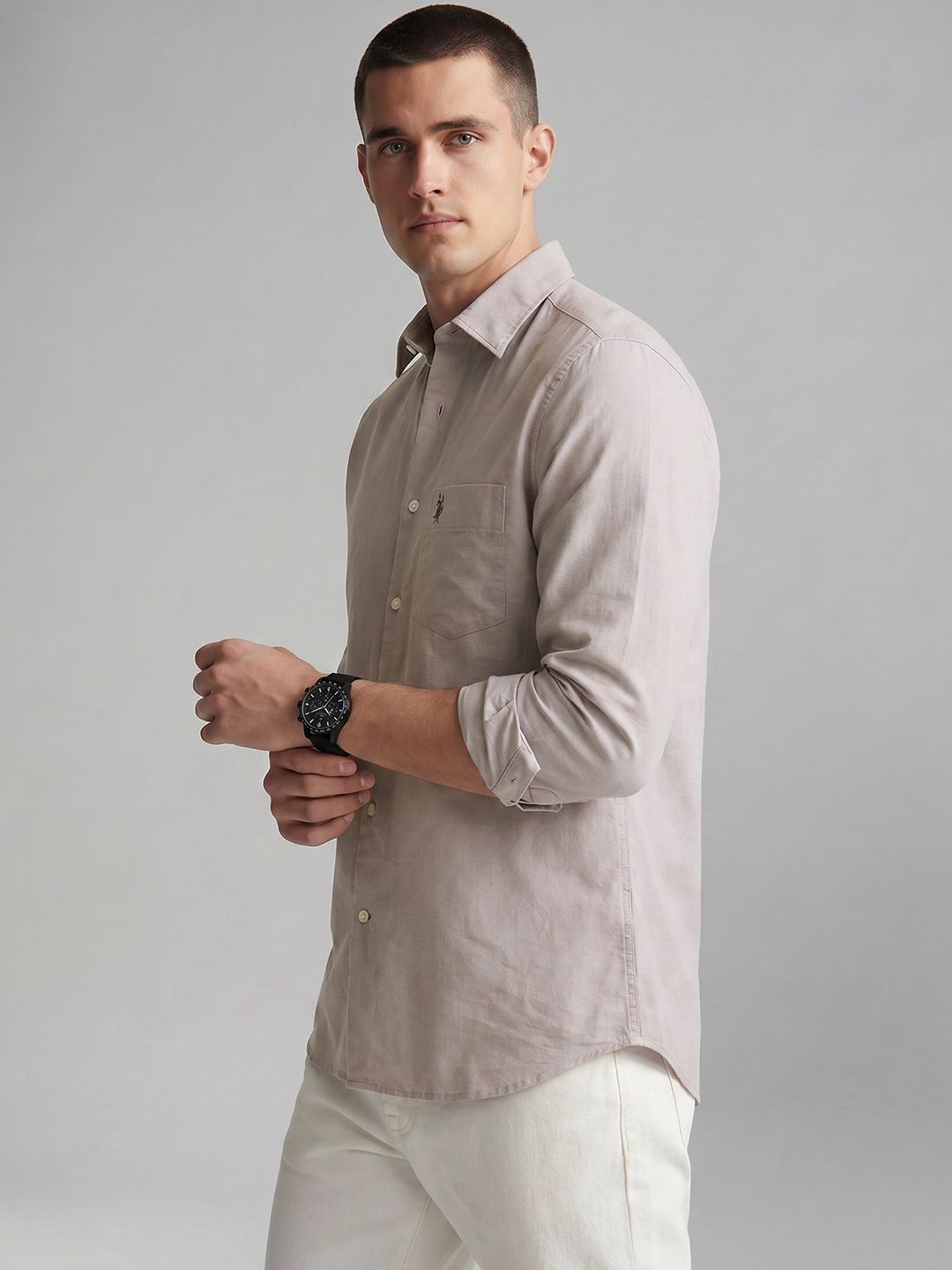 U.S. Polo Assn. Cotton Linen Casual Shirt-picture-15