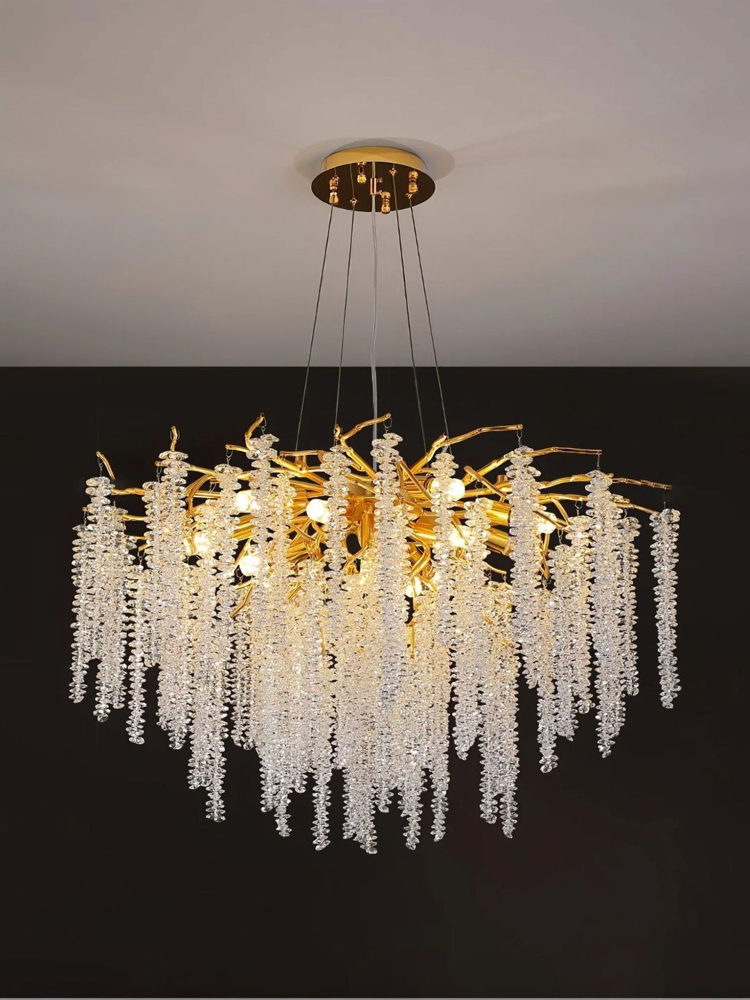 Stello Gold-Toned Textured Contemporary Ceiling Lamp-image-40