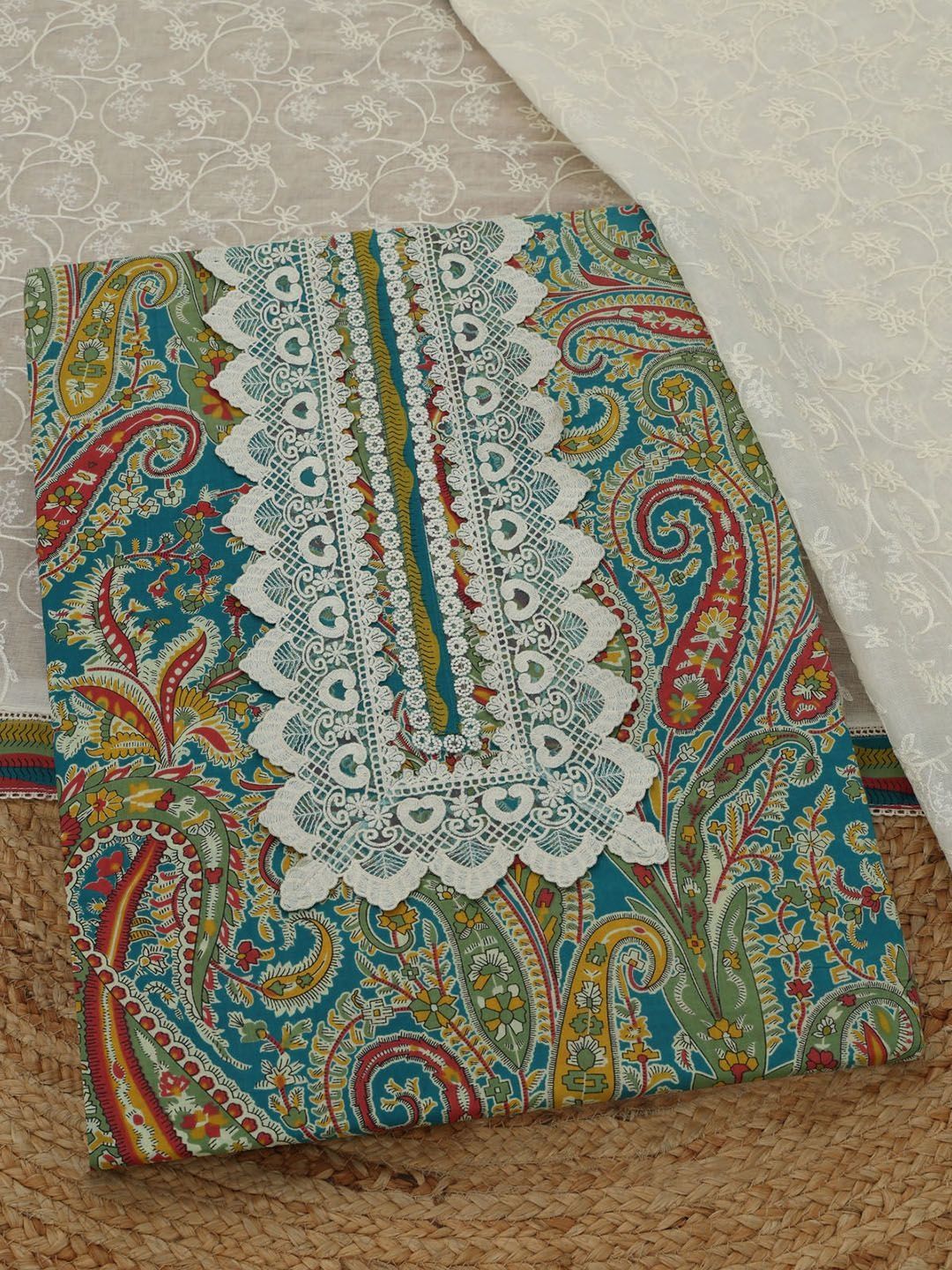 Soch Printed Unstitched Dress Material-picture-34