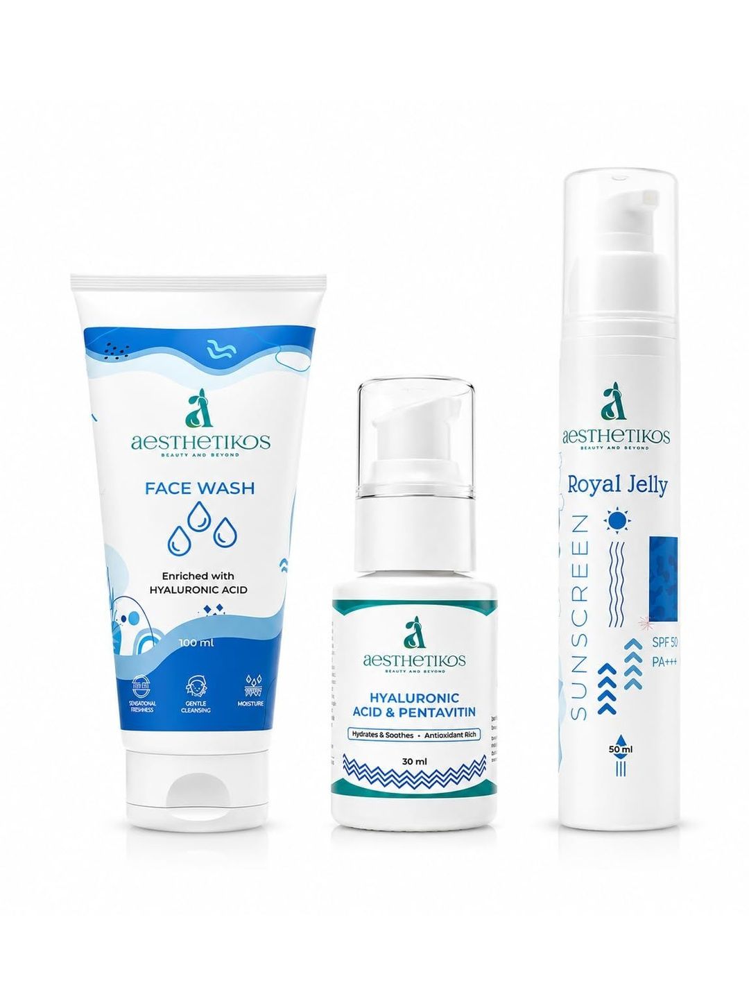 Aesthetikos - Beauty and Beyond Face Wash - 100 ml Sunscreen - 50 ml With Serum - 30 ml-image-40